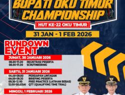 Bupati OKU Timur Gelar Open Road Race 23 Kelas Peringati HUT Ke-22, Undang Pembalap Lintas Provinsi