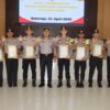 Kapolres OKU Beri Penghargaan 8 Tim Personel Berprestasi