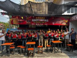 Ngopi Bareng Kamtibmas: Polres OKU Dekati Driver Ojol, Bagi Doorprize dan Nomor Darurat 110