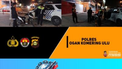 Siaga Dini Hari, Satlantas Polres OKU Bungkam Balap Liar di Bundaran Taman Kota Baturaja