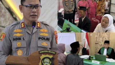 80 Pasang Nikah Massal, Polres OKU Timur Wujudkan Kepastian Hukum