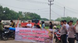 Polres OKU Kawal Aksi Damai Warga Pusar di PT Semen Baturaja, Humanis dan Kondusif